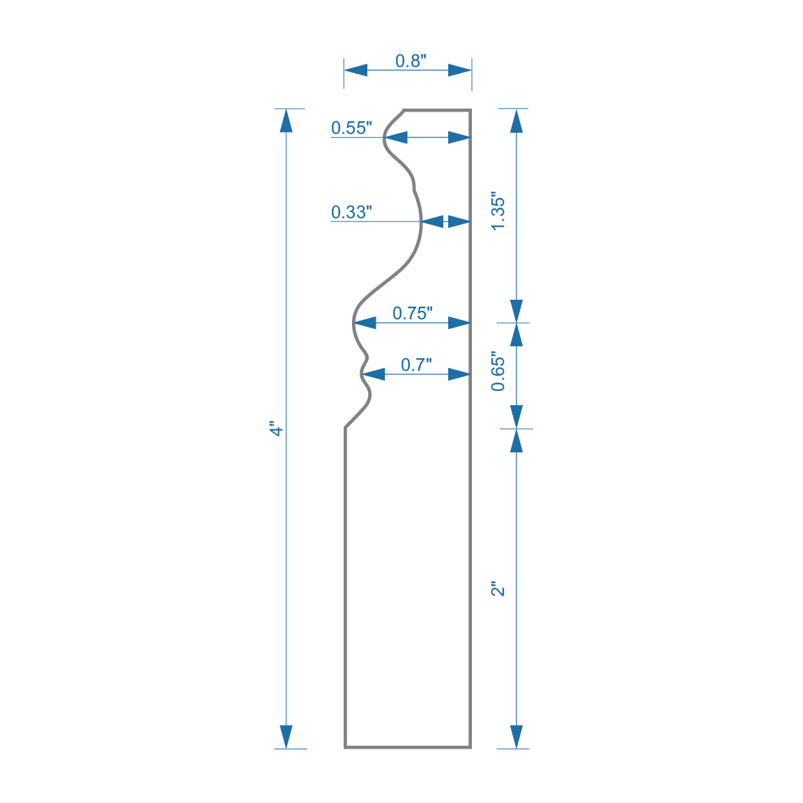 Bardiglio Marble Baseboard Polished | Tile Club