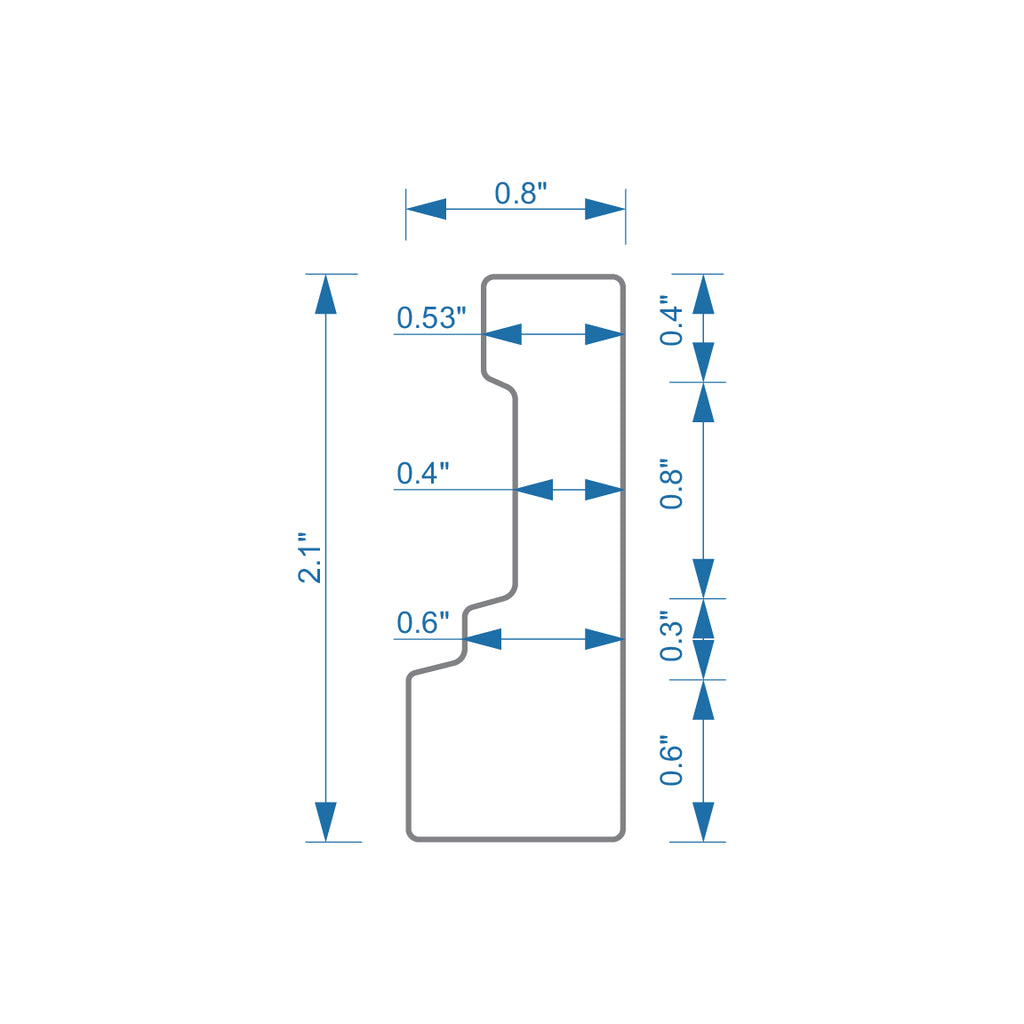 Calacatta Gold Marble Nova Chair Rail Polished | Tile Club