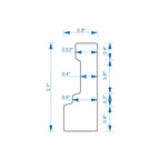 Calacatta Gold Marble Nova Chair Rail Polished | Tile Club