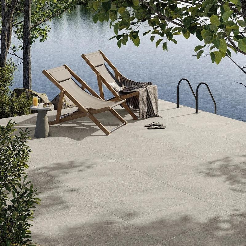 Boston Ivory 12x24 Paver Porcelain Tile Sample | Tile Club