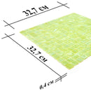 Bright Lime Mixed Squares Glass Pool Tile | Tile Club