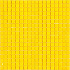 Bright Mustard Yellow Squares Glass Pool Tile