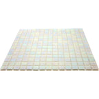 Bright Pearl Squares Glass Pool Tile | Tile Club