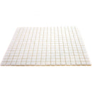 Bright White Squares Glass Pool Tile | Tile Club
