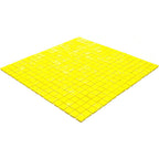 Bright Yellow Squares Glass Pool Tile | Tile Club