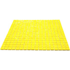 Bright Yellow Squares Glass Pool Tile | Tile Club