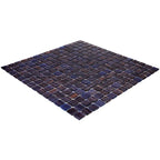 Brushed Plum Squares Glass Pool Tile | Tile Club