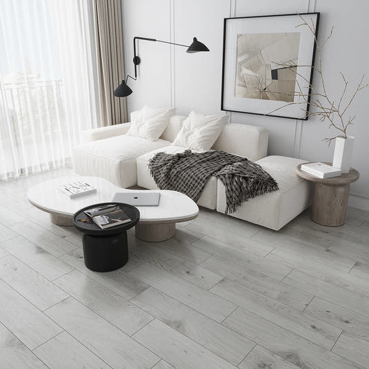 Bryce Ash Gray 8x32 Wood-Look Porcelain Tile | Tile Club