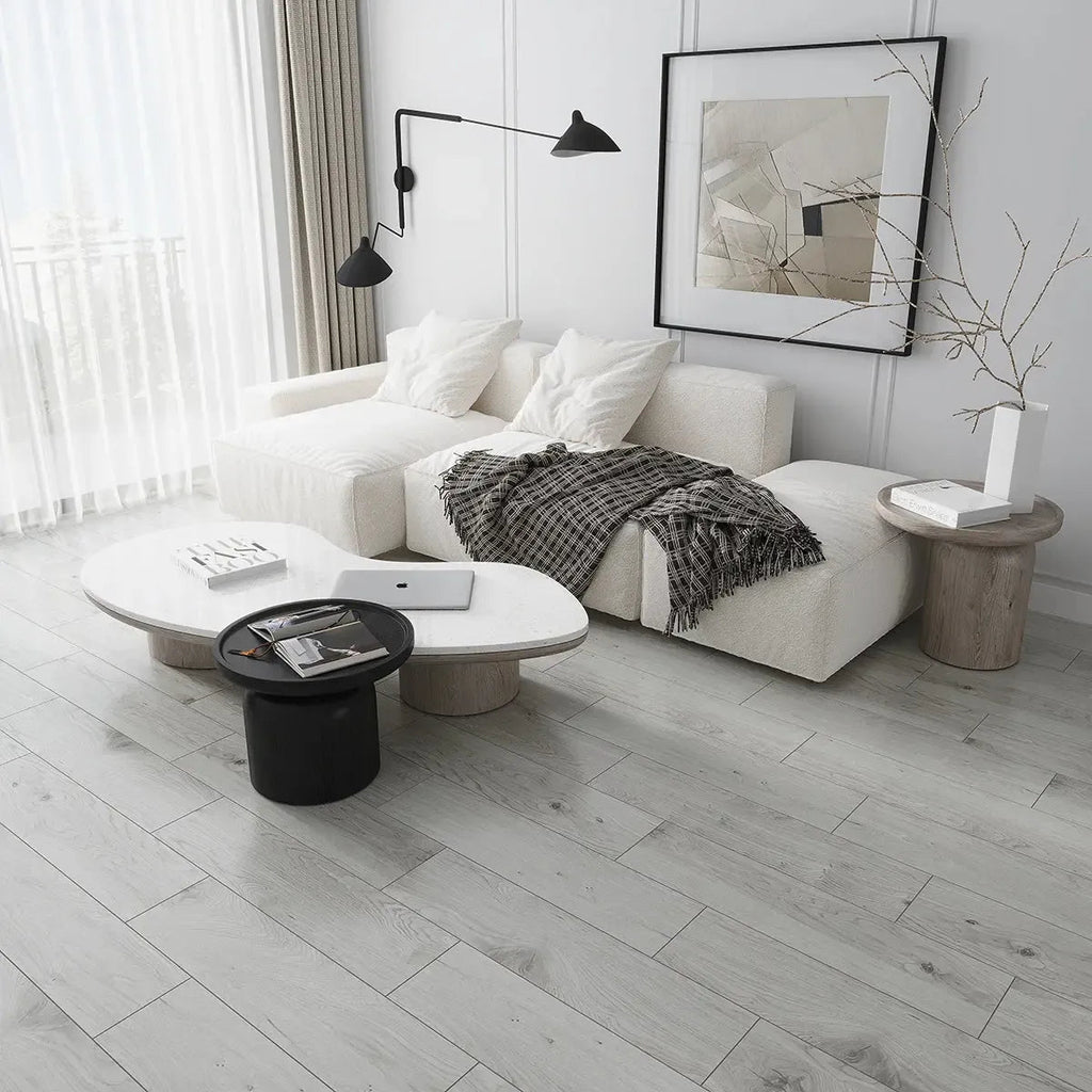 Bryce Ash Gray 8x32 Wood-Look Porcelain Tile | Tile Club