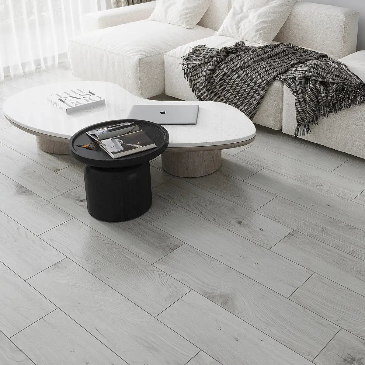 Bryce Ash Gray 8x32 Wood-Look Porcelain Tile | Tile Club