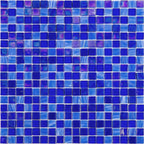 Underwater Oasis Mixed Squares Glass Tile