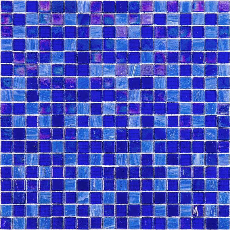 Underwater Oasis Mixed Squares Glass Tile