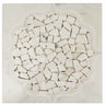 Santorini Medallion White Marble Mosaic Tile