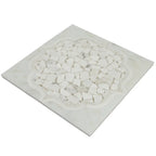 Santorini Medallion White Sample | Tile Club