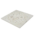 Santorini Medallion White Marble Mosaic Tile | Tile Club