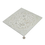 Santorini Medallion White Sample | Tile Club