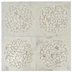 Santorini Medallion White Sample | Tile Club