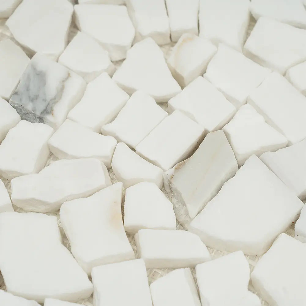 Santorini Medallion White Sample | Tile Club