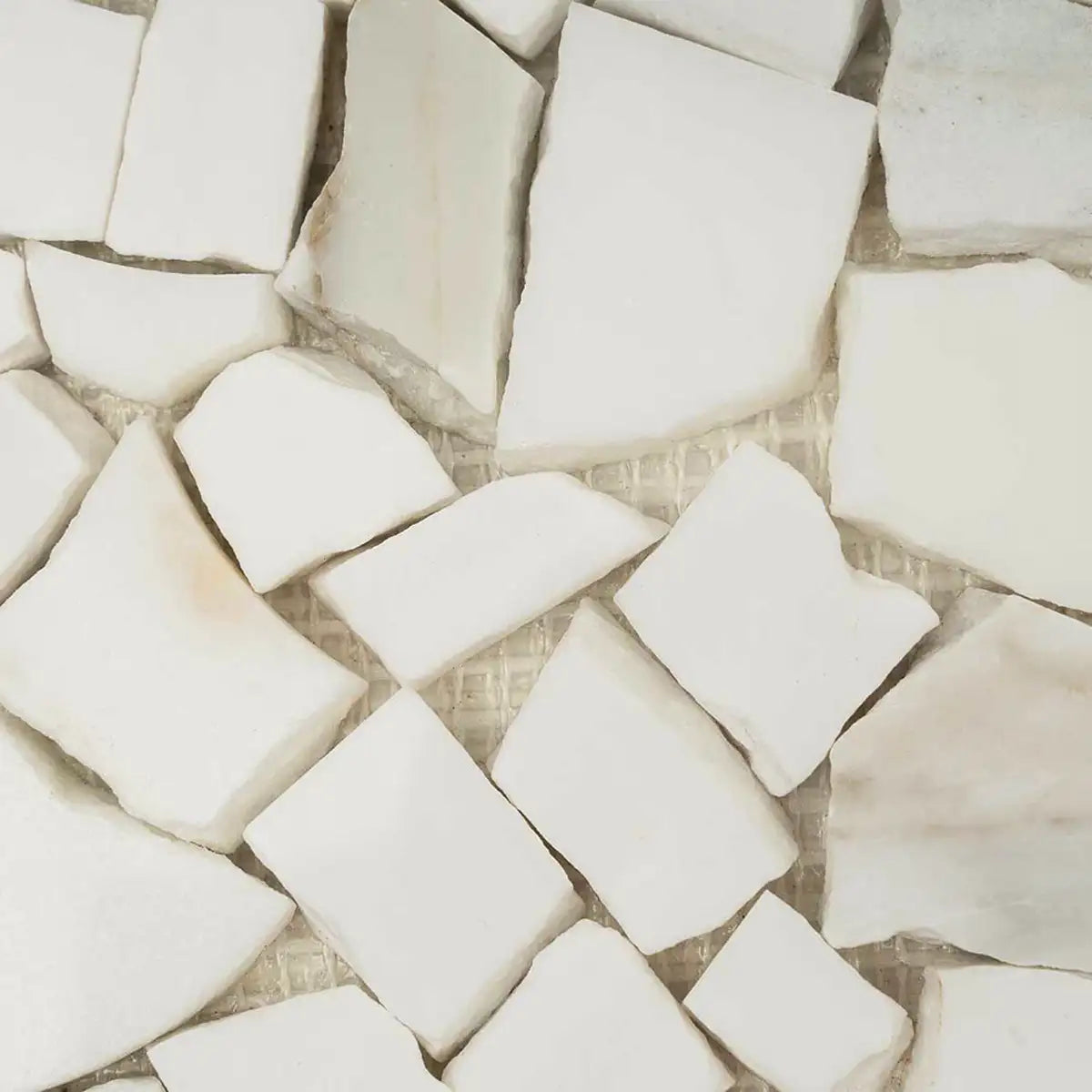 Santorini Medallion White Marble Mosaic Tile | Tile Club