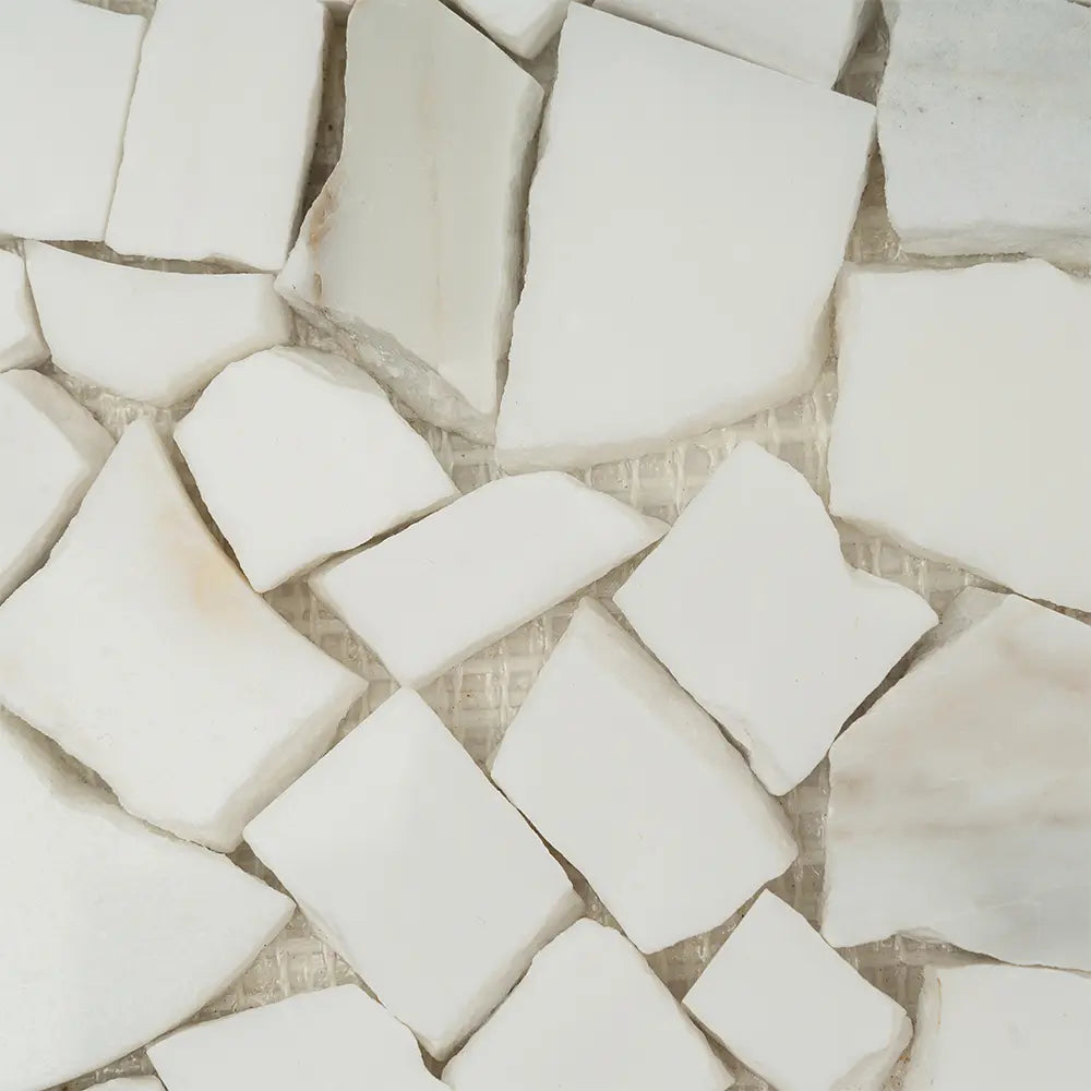 Santorini Medallion White Sample | Tile Club