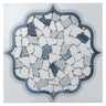 Santorini Medallion Blue Marble Mosaic Tile