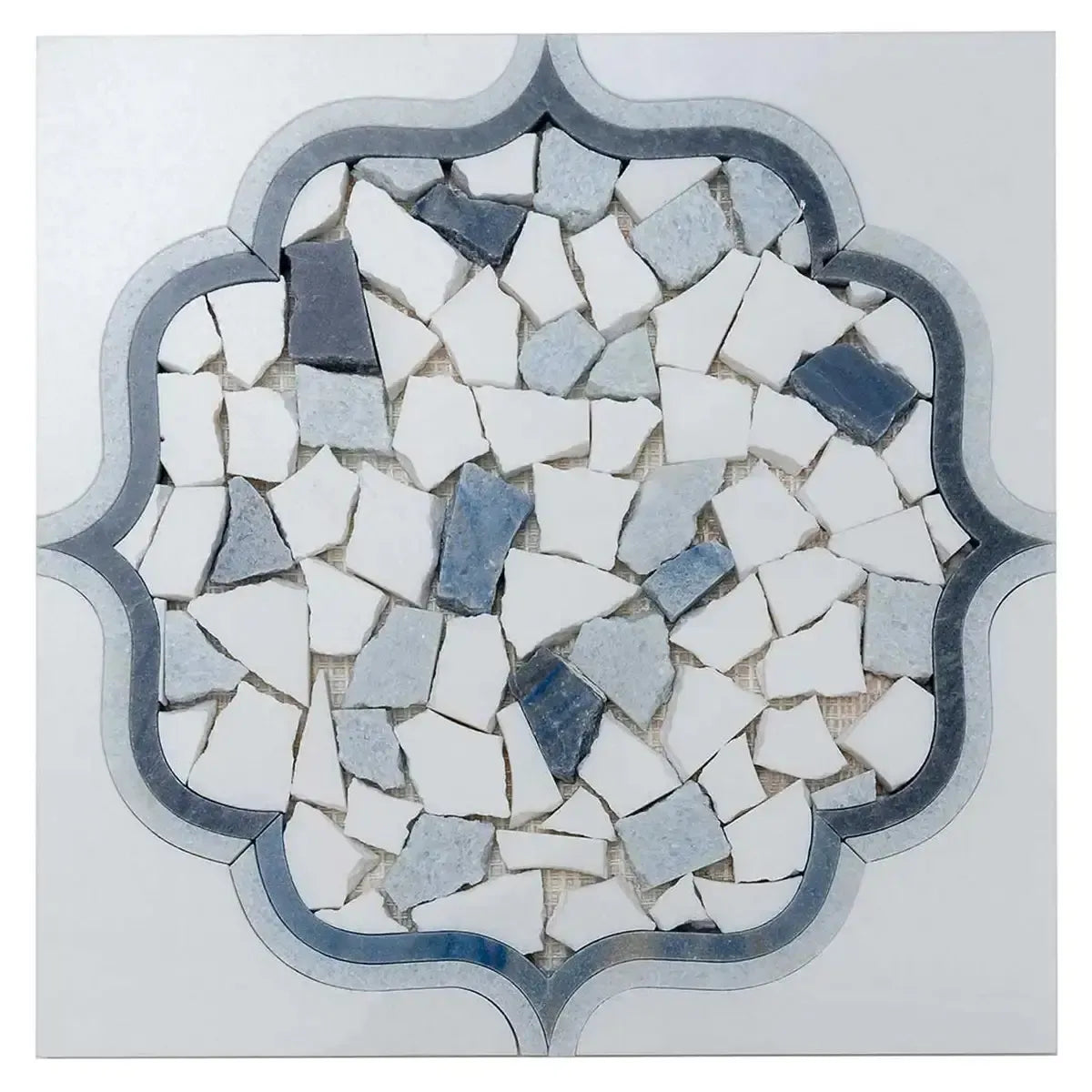 Santorini Medallion Blue Sample | Tile Club