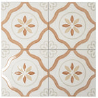 San Clemente Terracotta Petals 8.78 x 8.78 Porcelain Tile | Tile Club