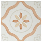 San Clemente Terracotta Petals 8.78 x 8.78 Porcelain Tile | Tile Club