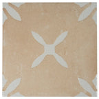 San Clemente Terracotta Flower 8.78 x 8.78 Porcelain Tile | Tile Club