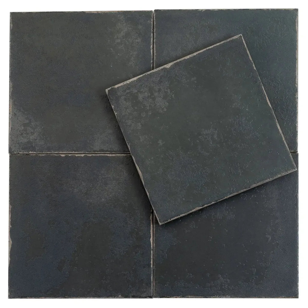 Ursa VIntage Style Black Square Tile