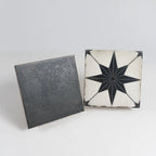 Ursa Black Square 7.87x7.87 Porcelain Tile | Tile Club