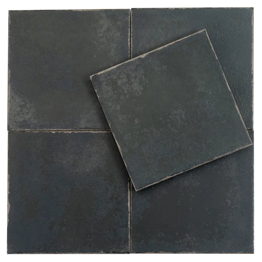 Ursa Black Square 7.87x7.87 Porcelain Tile | Tile Club