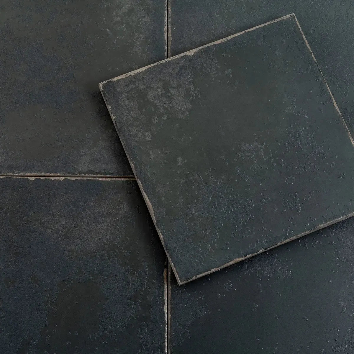 Ursa Black Square 7.87x7.87 Porcelain Tile | Tile Club