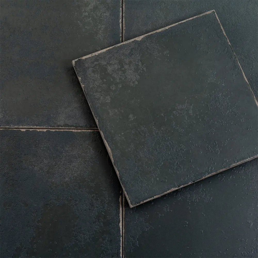 Ursa Black Square 7.87x7.87 Porcelain Tile | Tile Club