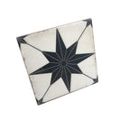 Ursa Black Star 7.87 x 7.87 Porcelain Tile | Tile Club
