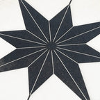 Ursa Black Star 7.87 x 7.87 Porcelain Tile | Tile Club