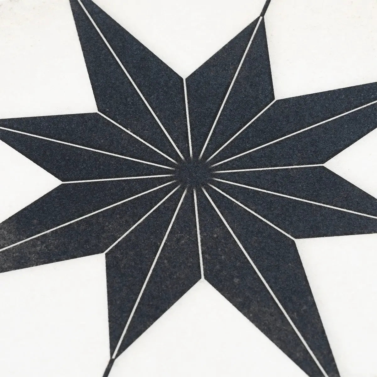 Ursa Black Star 7.87 x 7.87 Porcelain Tile | Tile Club