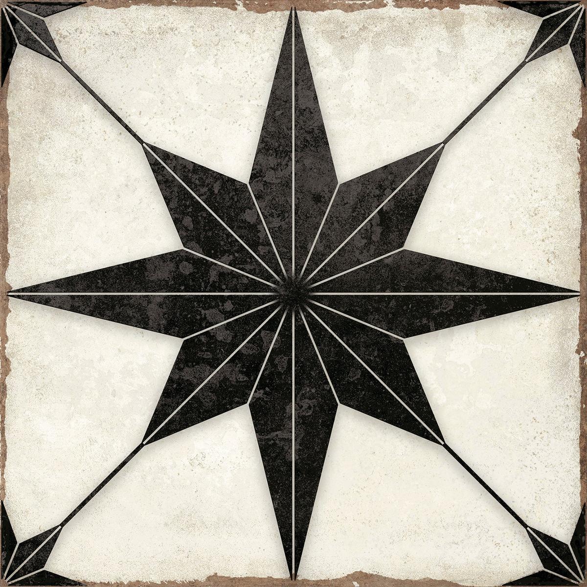 Ursa Black Star 7.87 x 7.87 Porcelain Tile Sample