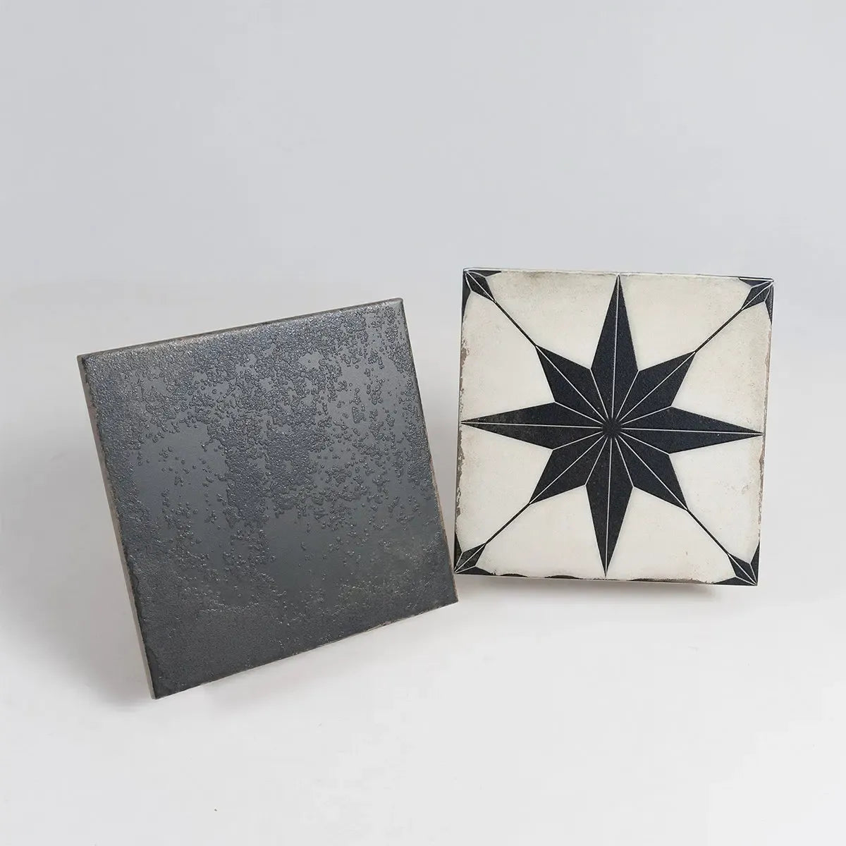 Ursa Black Square 7.87x7.87 Porcelain Tile | Tile Club