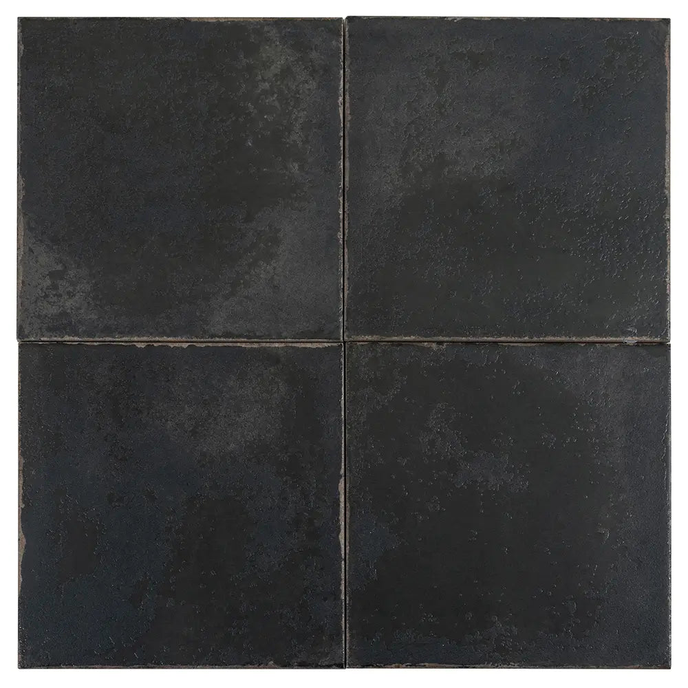 Ursa Black Square 7.87x7.87 Porcelain Tile | Tile Club