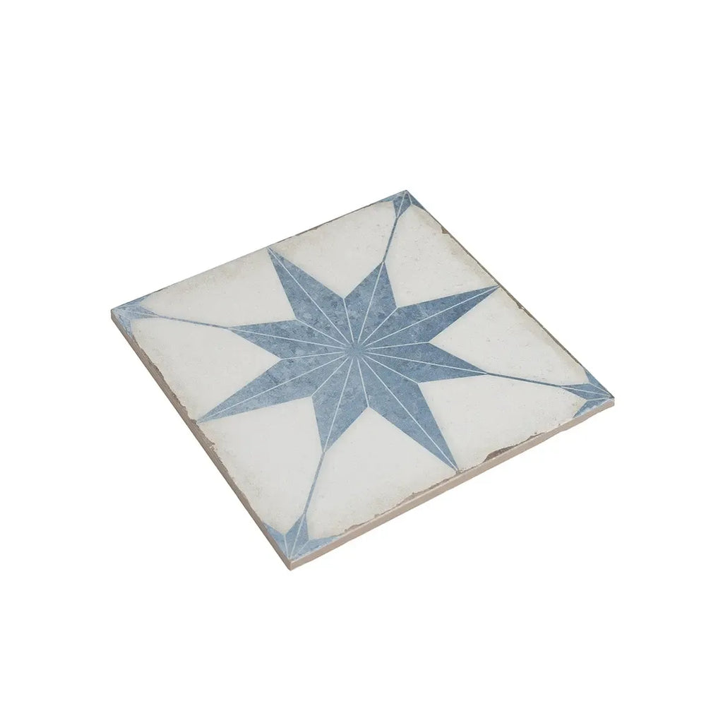 Ursa Blue Star 7.87 x 7.87 Porcelain Tile | Tile Club