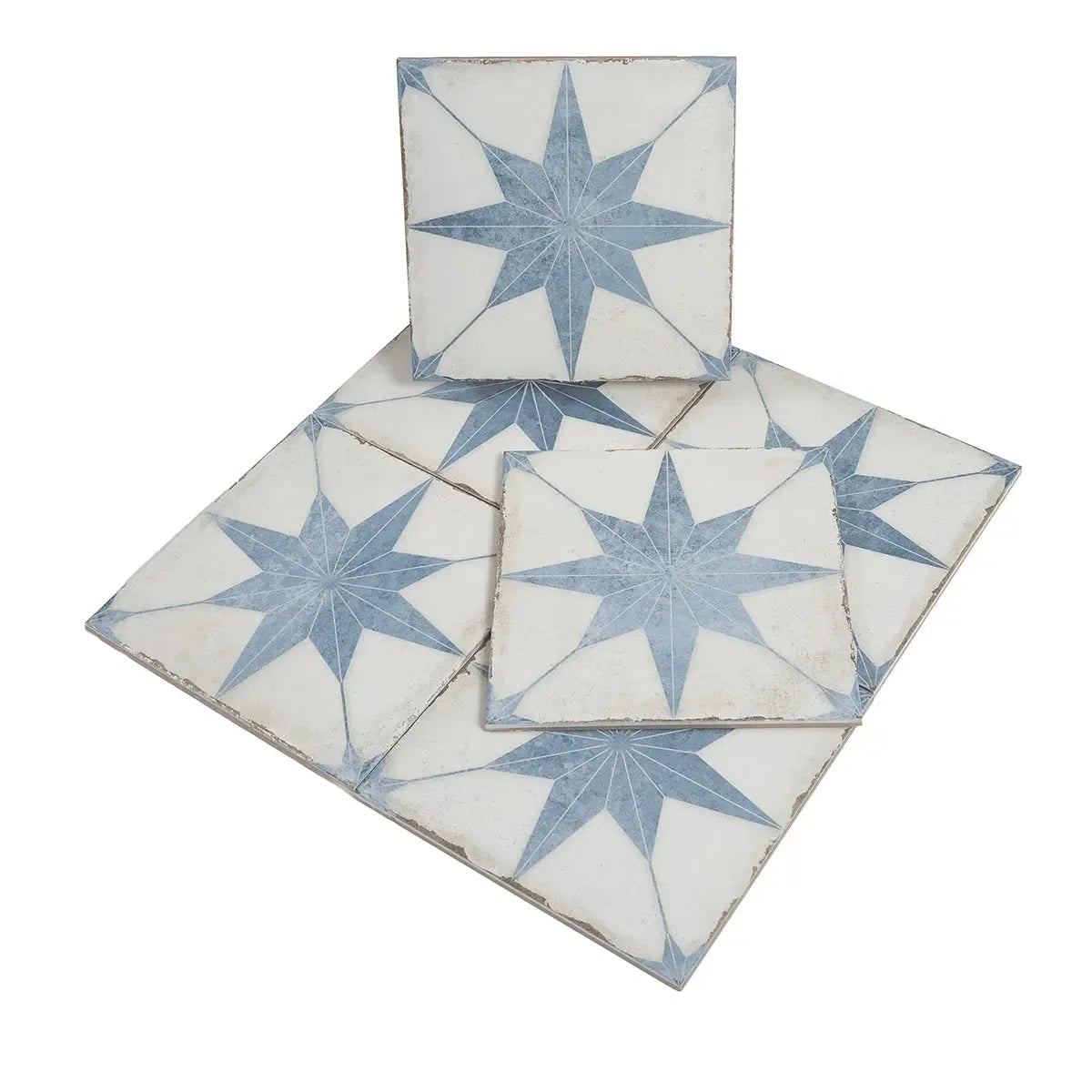 Ursa Blue Star 7.87 x 7.87 Porcelain Tile | Tile Club