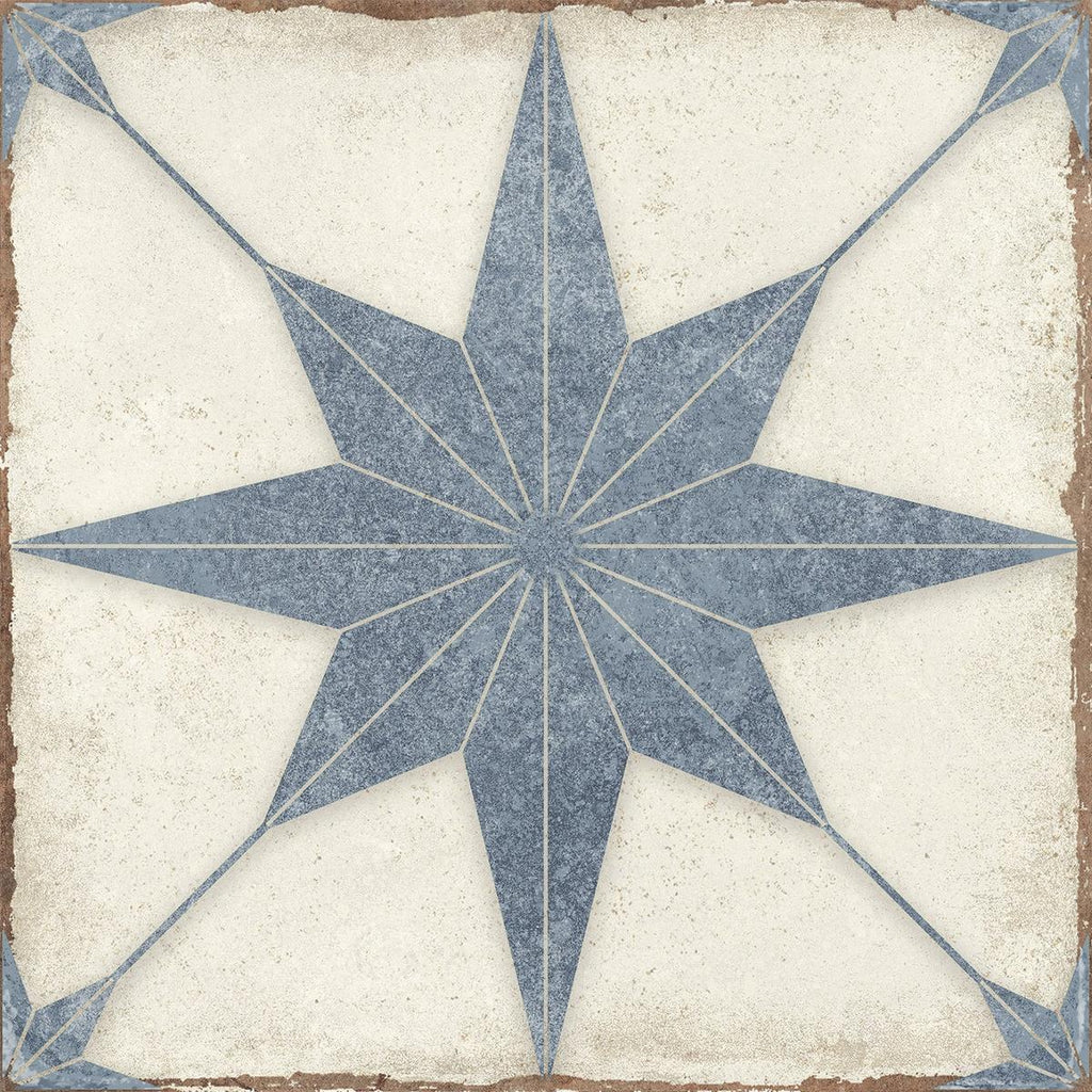 Ursa Blue Star 7.87 x 7.87 Porcelain Tile | Tile Club
