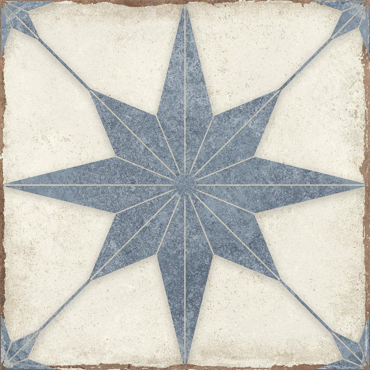 Ursa Blue Star 7.87 x 7.87 Porcelain Tile | Tile Club