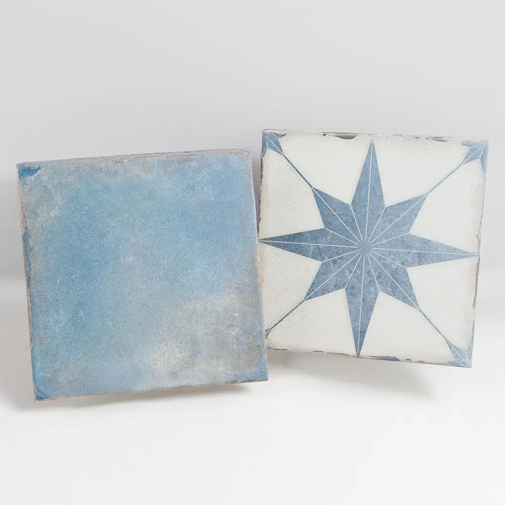 Ursa Blue Star 7.87 x 7.87 Porcelain Tile | Tile Club