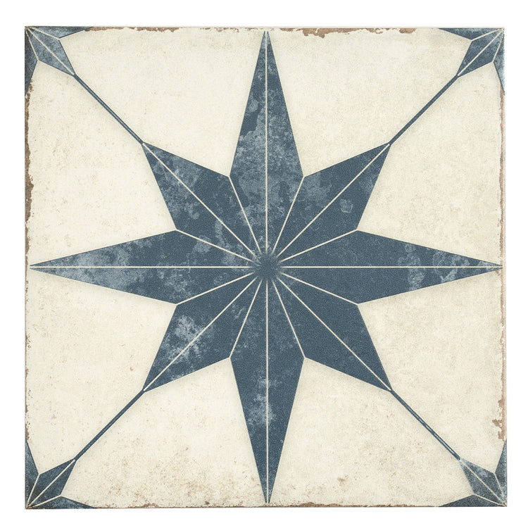 Ursa Navy Star 7.87 x 7.87 Porcelain Tile | Tile Club