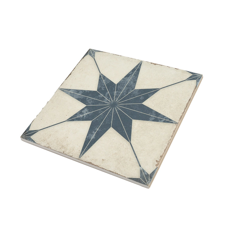 Ursa Navy Star 7.87 x 7.87 Porcelain Tile | Tile Club