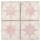 Ursa Pink Star 7.87 x 7.87 Porcelain Tile | Tile Club