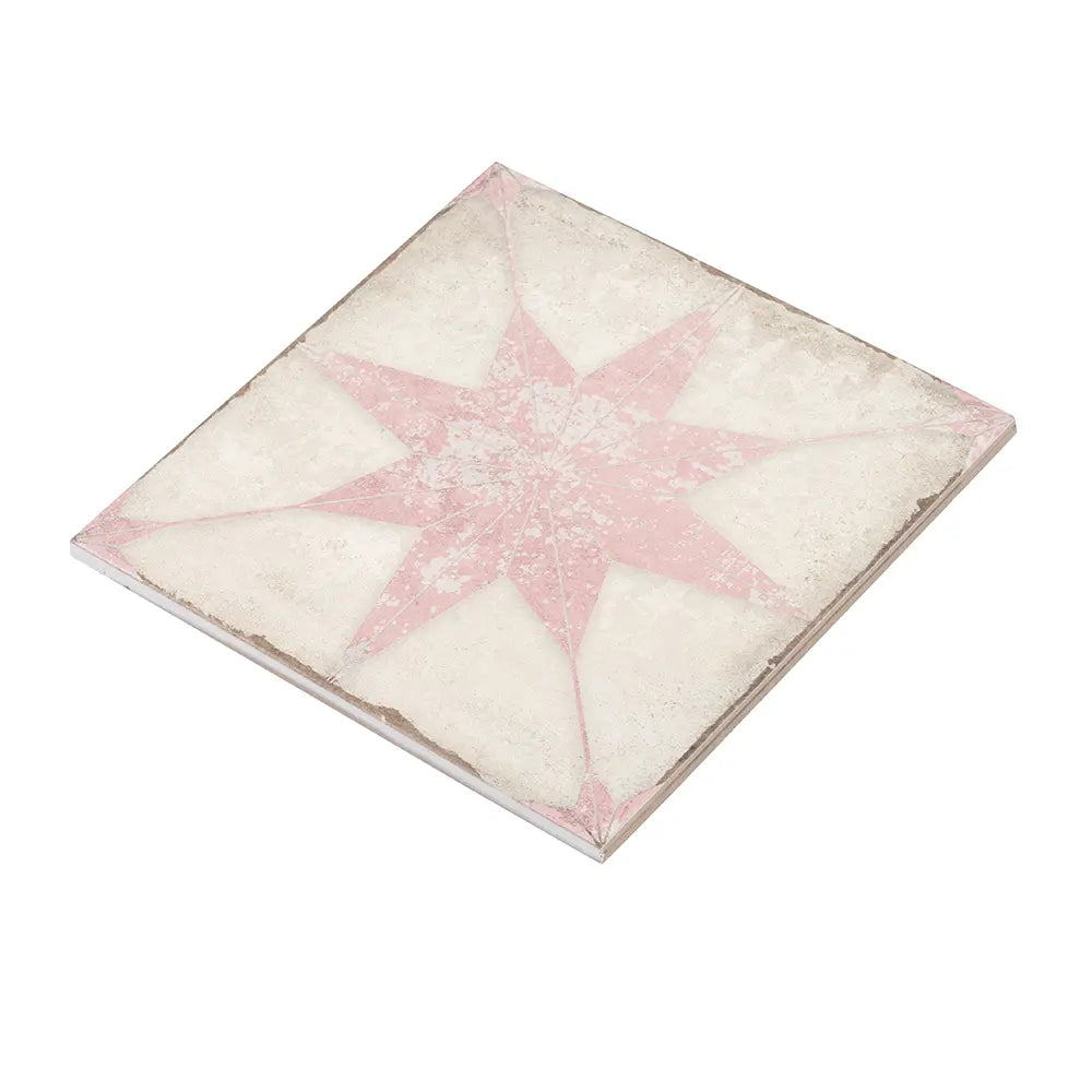 Ursa Pink Star 7.87 x 7.87 Porcelain Tile | Tile Club