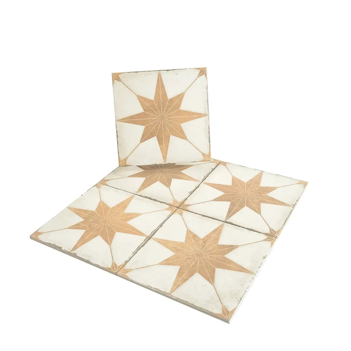Ursa Terracotta Star 7.87 x 7.87 Porcelain Tile | Tile Club